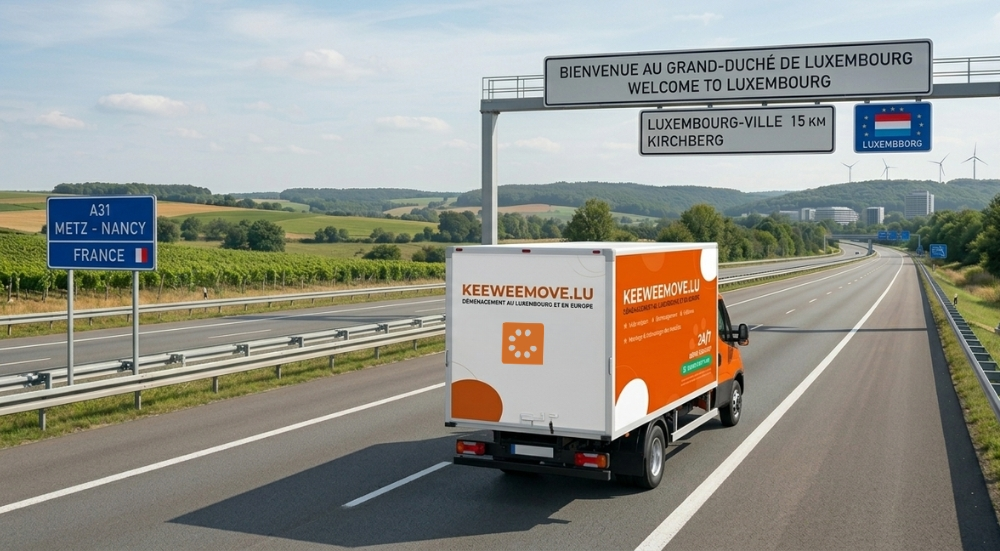 Déménagement de la France vers le Luxembourg avec Keeweemove